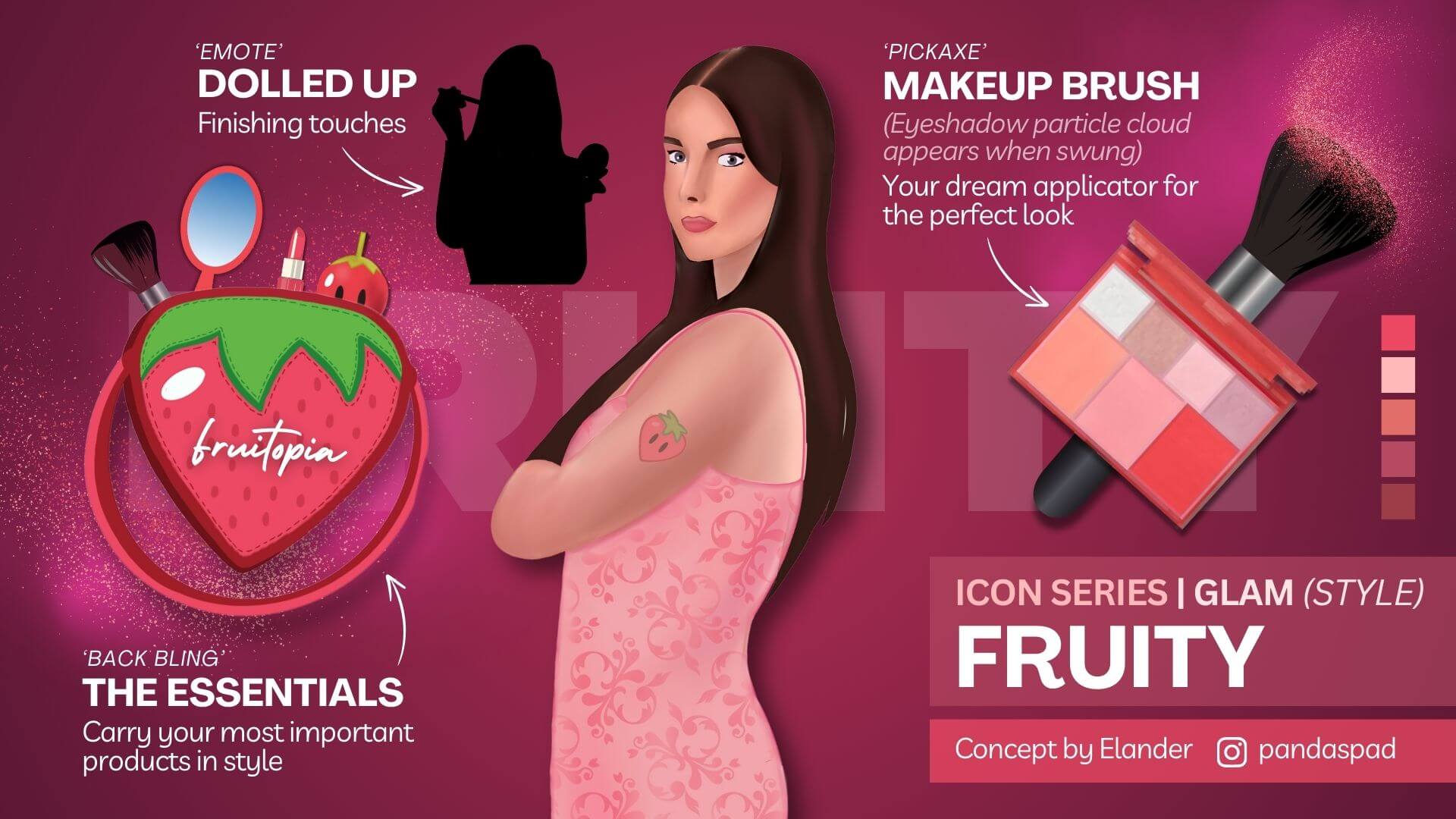 Loserfruit edit style skin concept digital art